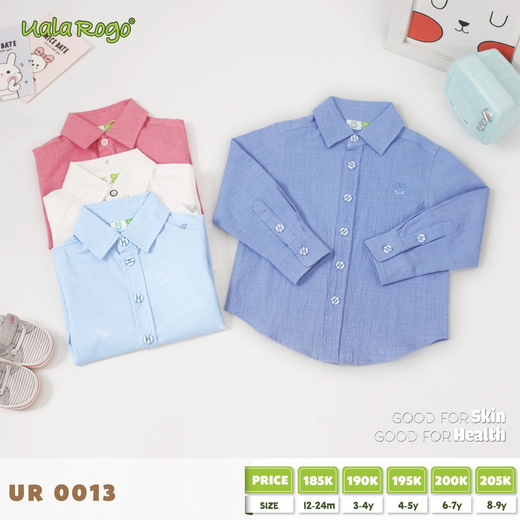 Áo somi cho bé từ 12 tháng đến 9 tuổi uala rogo UR013