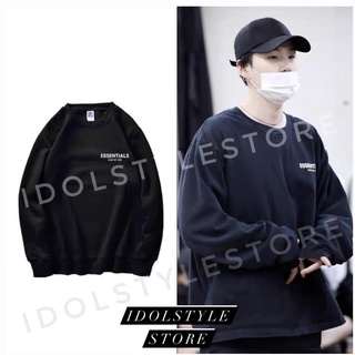 (kèm card idol) áo nỉ dài tay Ess của Yunki Suga BTS