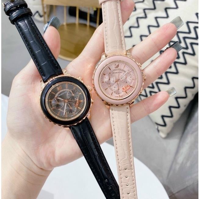 Đồng hồ SWAROVSKI nữ dây da mặt kính chống xước -Jun31watch