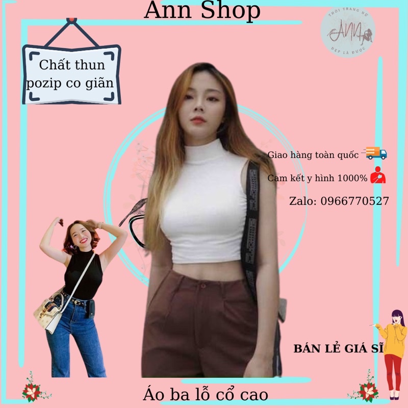Áo ba lỗ cổ cao