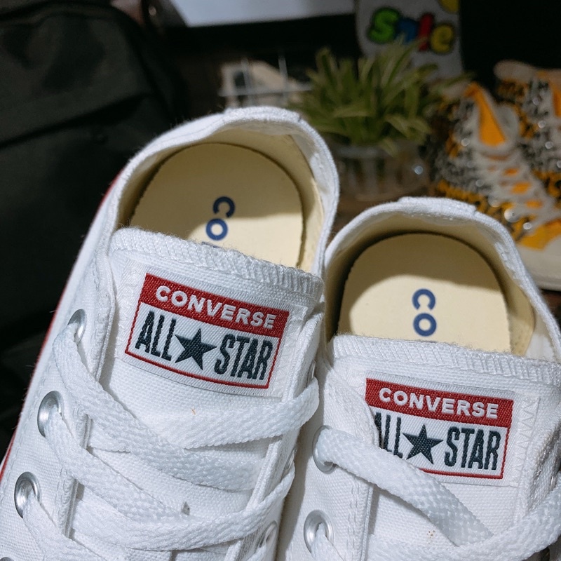 (Chính Hãng) giày Converse classic trắng thấp cổ