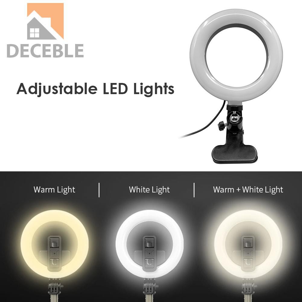 Vòng Đèn Led 6 Inch Kèm Giá Đỡ Điện Thoại Hỗ Trợ Chụp Ảnh Selfie Tiện Dụng | BigBuy360 - bigbuy360.vn