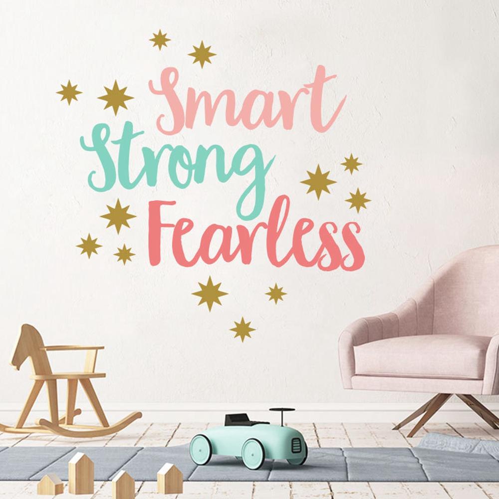Set 1 / 3 Sticker Dán Tường Truyền Cảm Hứng Trang Trí Phòng Ngủ Cho Bé