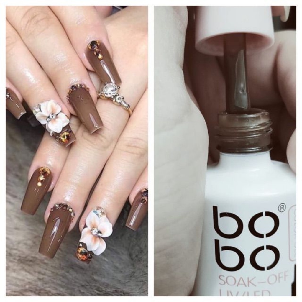 Sơn thạch bobo tông nâu hót hít [sẵn hàng]