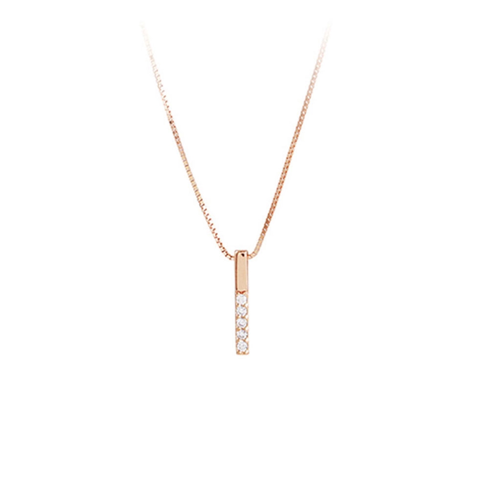 Vòng cổ mặt dây dạng thanh dài thiết kế đơn giản