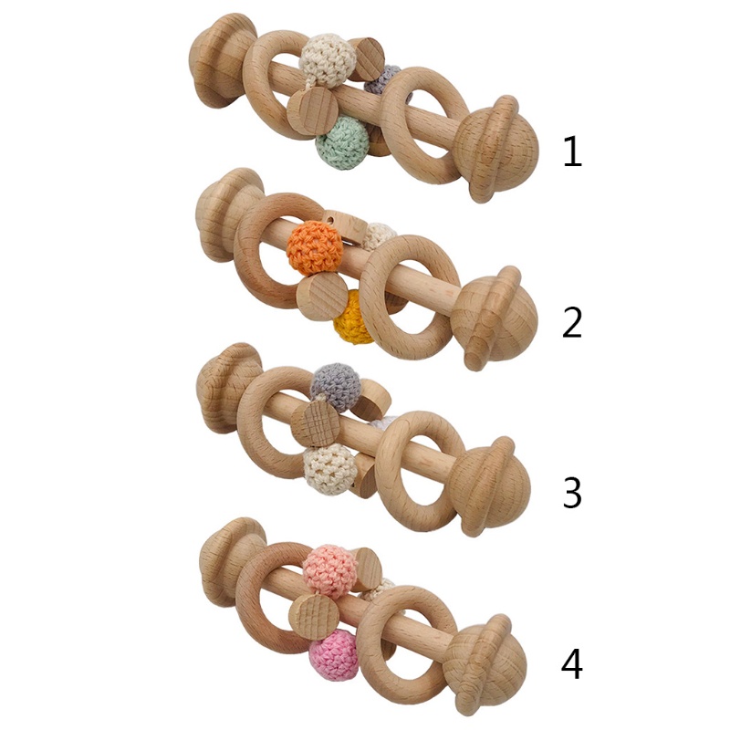 Đồ Chơi Ngậm Mọc Răng Bằng Len Đính Hạt Dễ Thương Cho Bé