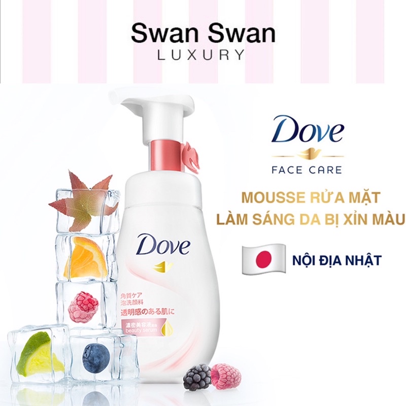 Sửa Rửa Mặt Dove Nội Địa Nhật Trắng Sáng Da 160ml