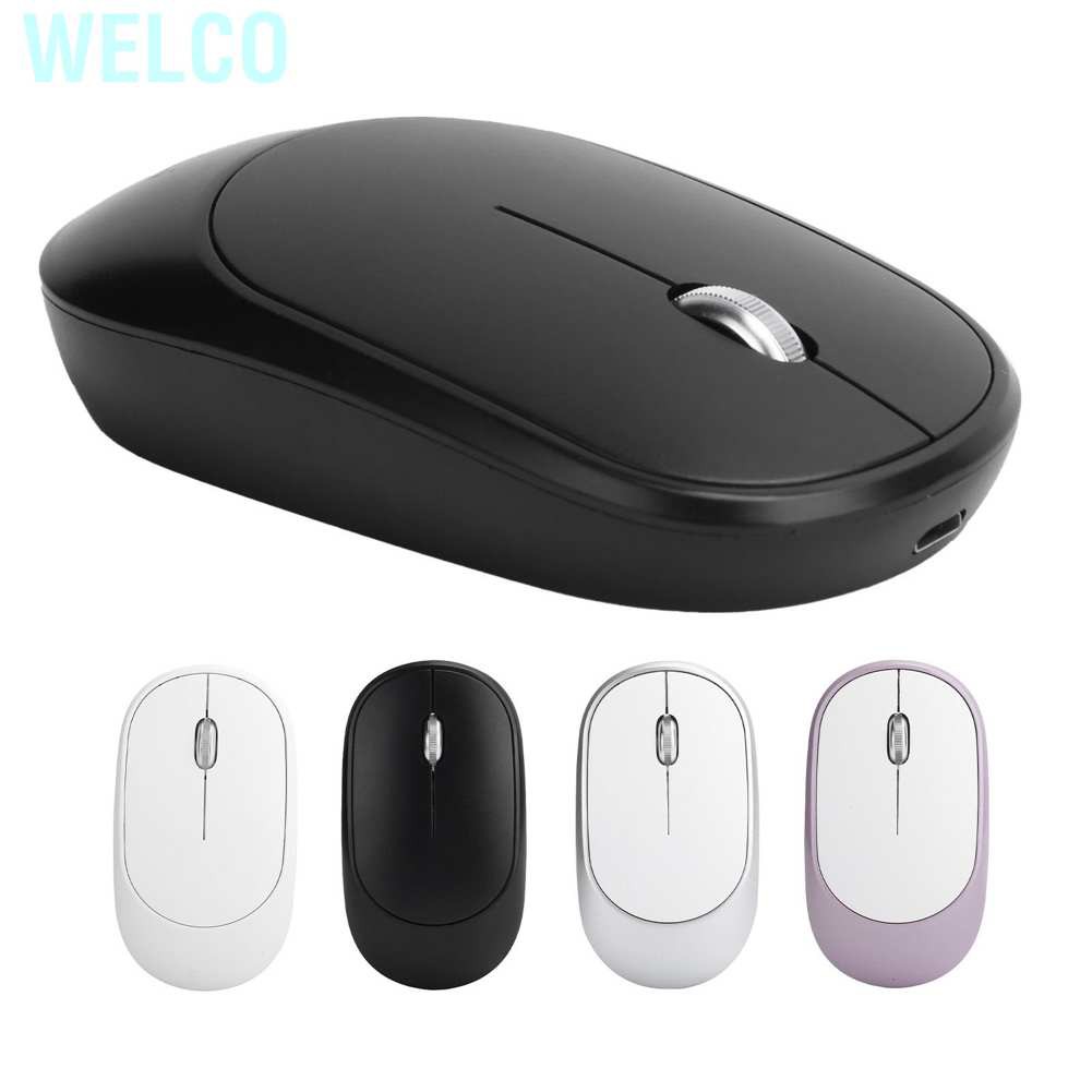 Welco Wireless Mouse DPI Adjustable Chargable Optical Computer External Device with USB Receiver