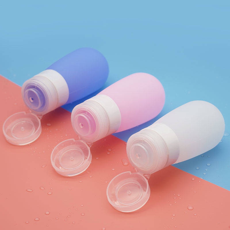 Set Chai Chiết Dầu Gội/ Sữa Tắm Bằng Silica gel Mềm mini Tiện Dụng Mang Theo Du Lịch