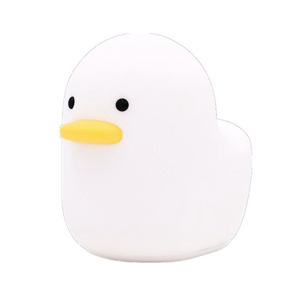 Đèn Ngủ Led Silicone Hình Chú Vịt Sạc Usb Tiện Dụng Cho Phòng Ngủ Của Bé