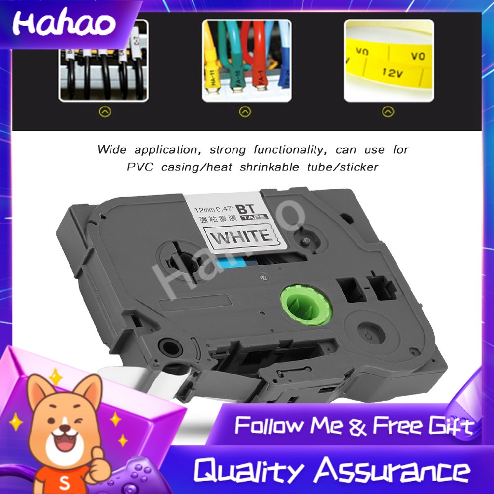 [Hahao] Hot sale Cuộn băng dán nhãn 12mm X 8m cho Brother Tze 231 P-Touch | BigBuy360 - bigbuy360.vn