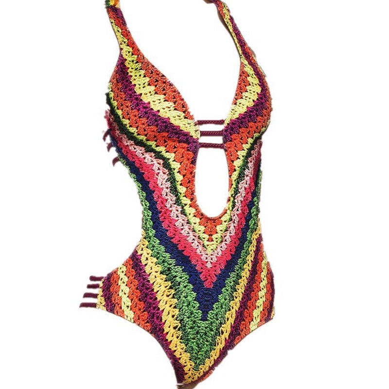 Bikini 1 mảnh có mút nâng ngực thiết kế khoét lưng quyến rũ | BigBuy360 - bigbuy360.vn