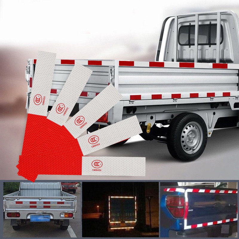 Set 5/ 10 miếng dán phản quang cảnh báo an toàn cho xe hơi