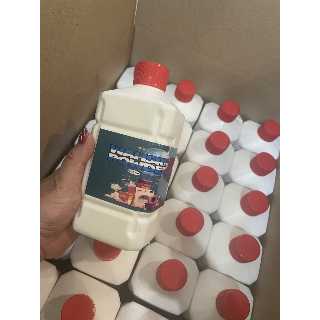 Nước tẩy lồng máy giặt Đức - WAHSING POWDER chai 500ml ,mùi dễ chịu lưu hương lâu