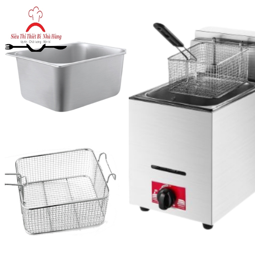 Bếp chiên nhúng đơn ga, Bếp chiên công nghiệp, BẢO HÀNH chính hãng 12 tháng