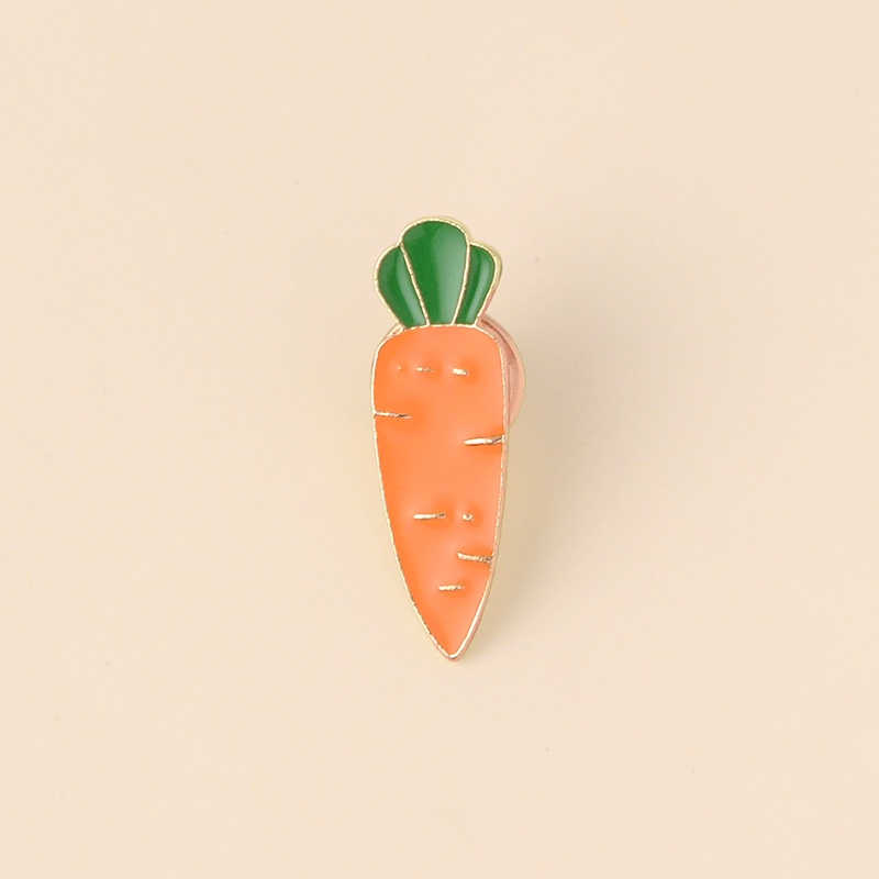 Ghim Cài Áo Kim Loại Tráng Men Hình Thỏ Quả Bơ Hoạt Hình Dễ Thương Cho Trẻ Em