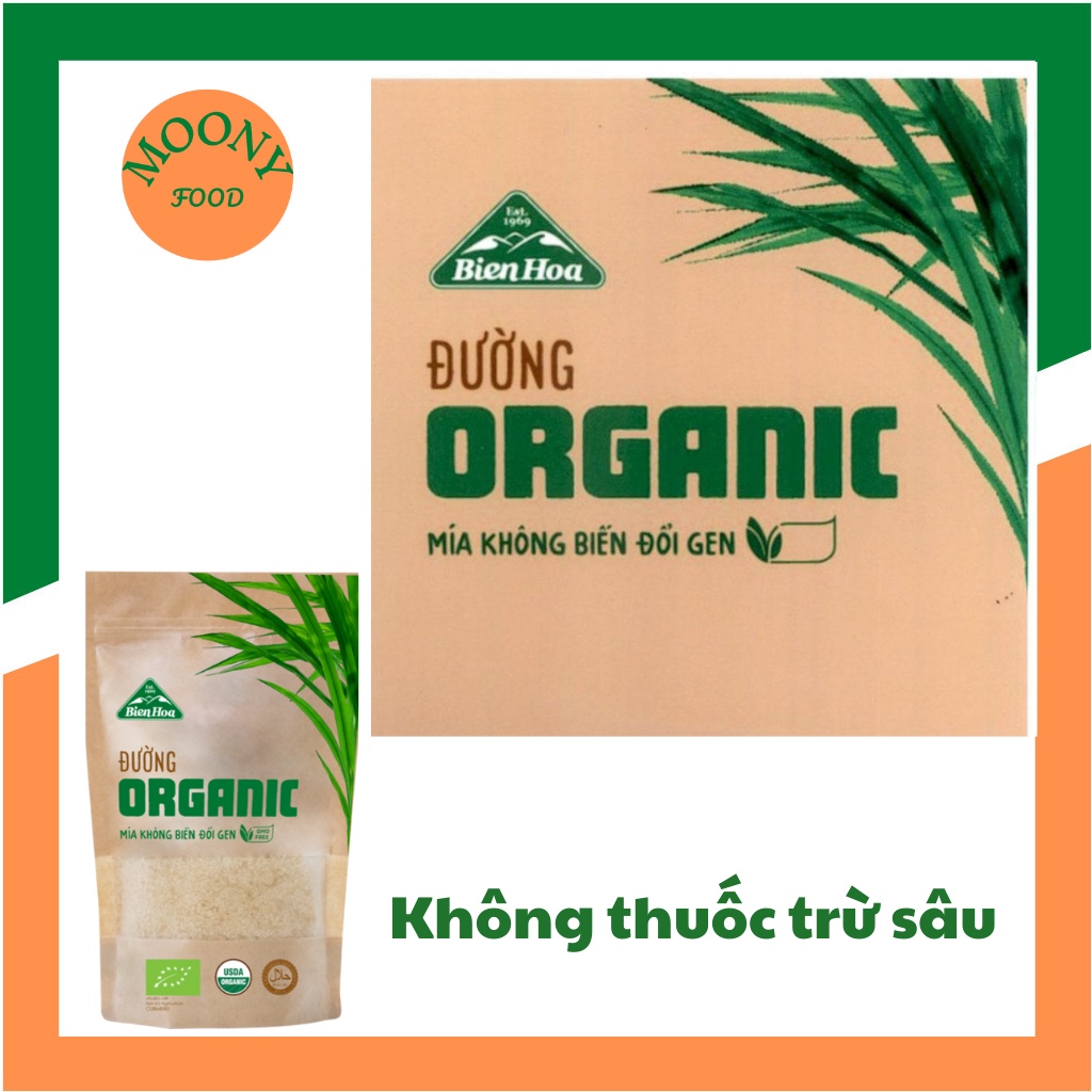 Đường Vàng Mía Hữu Cơ Làm Bánh Cho Bé Biên Hòa Organic Gói 400G
