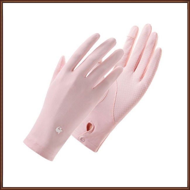 Găng Tay Chống Nắng Bằng Lụa Lạnh Mỏng Thoáng Khí Thời Trang Mùa Hè Cho Nữ