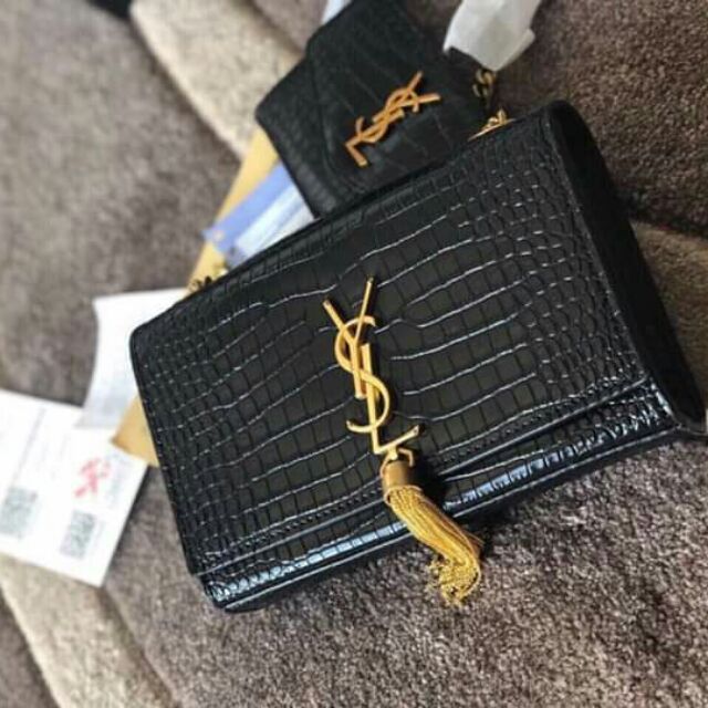 Y*S*L da rắn sp kèm ví - Size: 22cm - Full box + bill- Mã: NNK - QT - HIZ