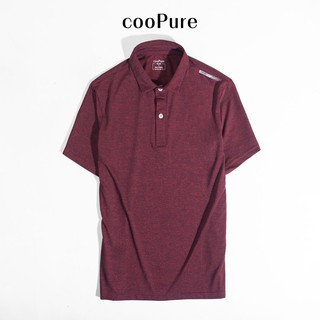 Áo polo nam cooPure màu đỏ đô, vải Rayon mix sợi Viscose dòng active khỏe khoắn NO.1335 (5 màu)