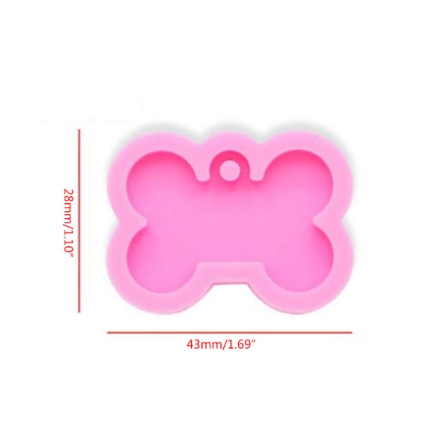 Khuôn silicone đúc nhựa resin làm bảng tên cho chó