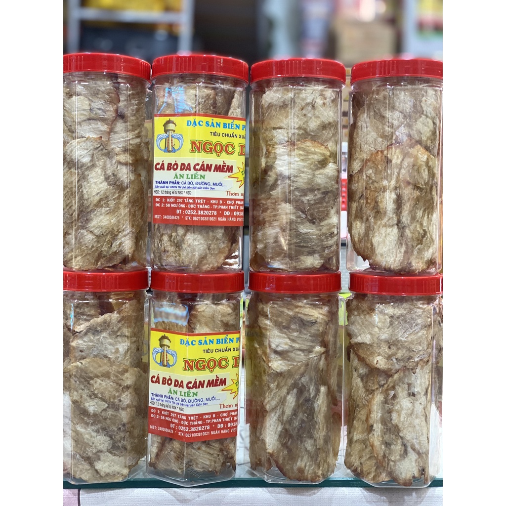 Cá Bò Da Cán Mềm ( ăn liền ) là món ăn ngon của Shop Đặc Sản Biển Phan Thiết NGỌC DŨNG; Hộp 200 gram. HSD 12 tháng