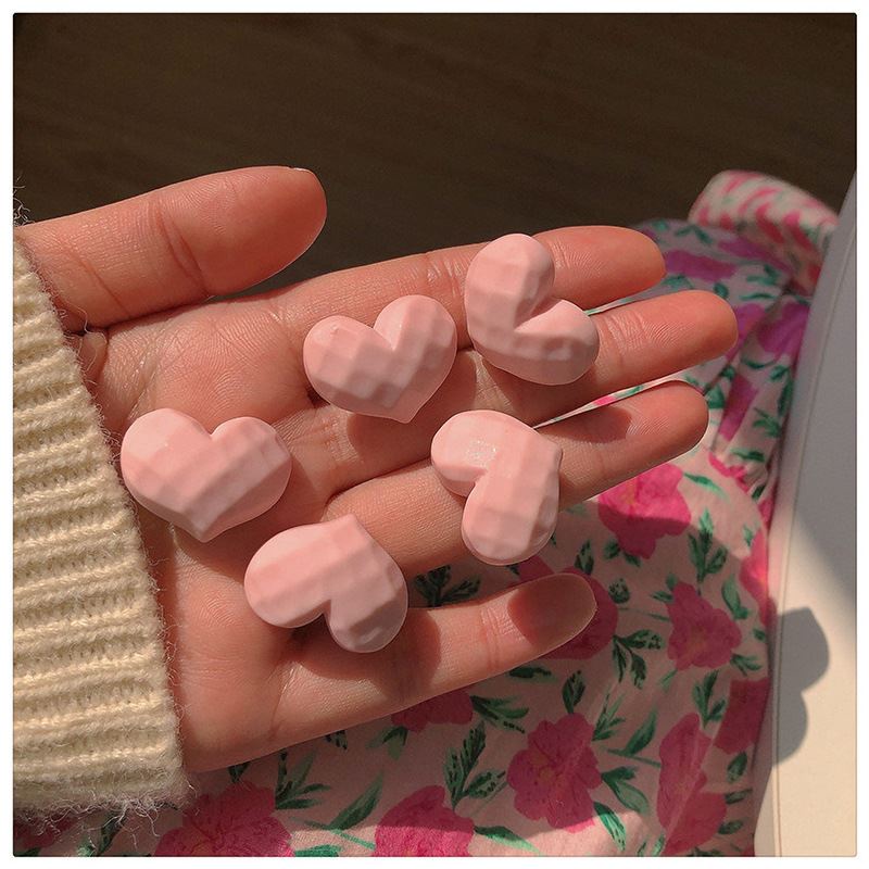 Set 5 Kẹp Tóc Hình Trái Tim Dễ Thương