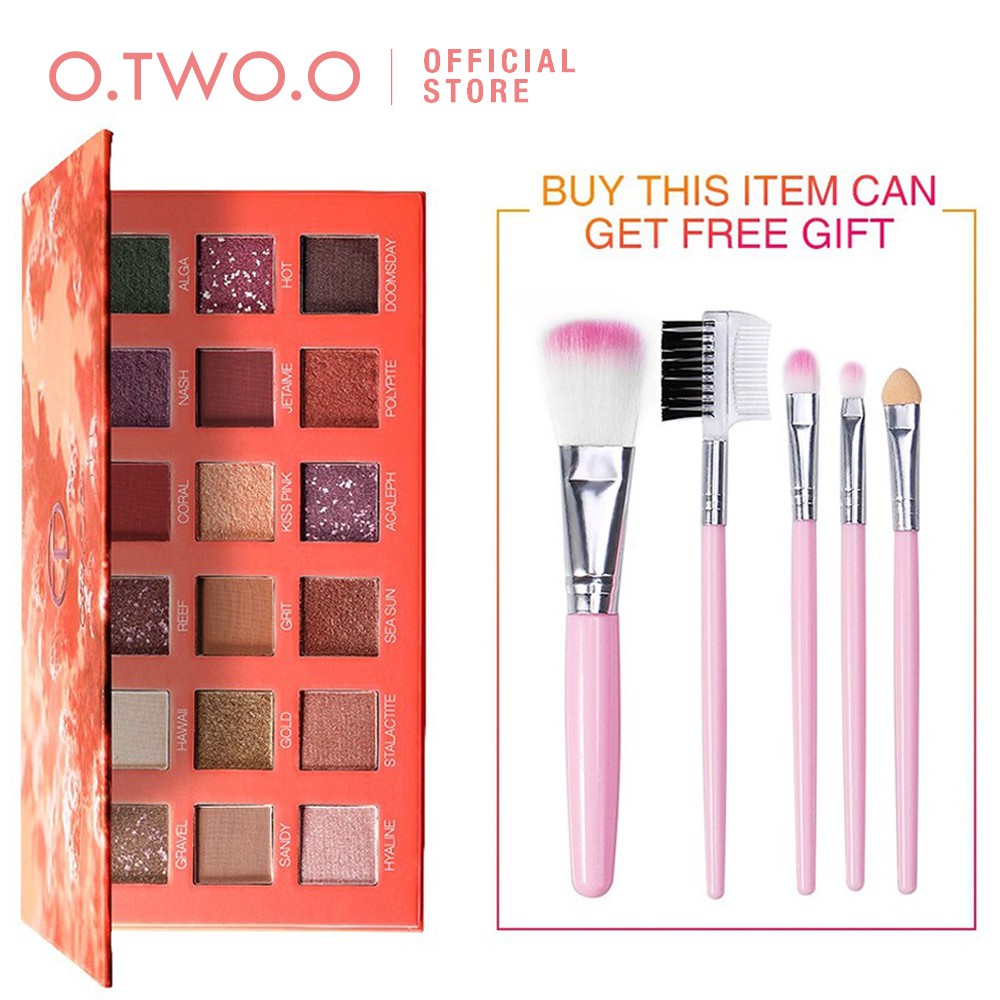 Bảng Phấn Mắt O.TWO.O Long Lanh 18 Màu Dùng Trang Điểm Tiện Dụng 200g | BigBuy360 - bigbuy360.vn