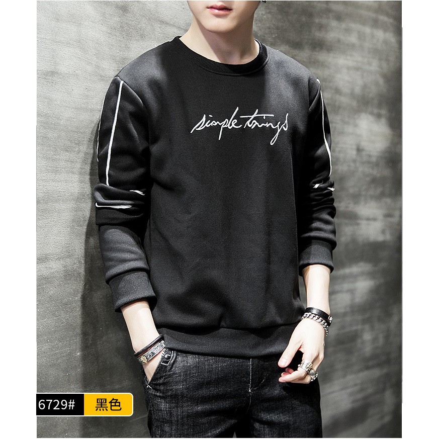 Sweater 💝 𝐅𝐑𝐄𝐄𝐒𝐇𝐈𝐏💝 sweater nam nữ áo thun nam tay dài trơn form rộng unisex nhiều màu dày dặn ấm áp nỉ bông đen trắng | BigBuy360 - bigbuy360.vn