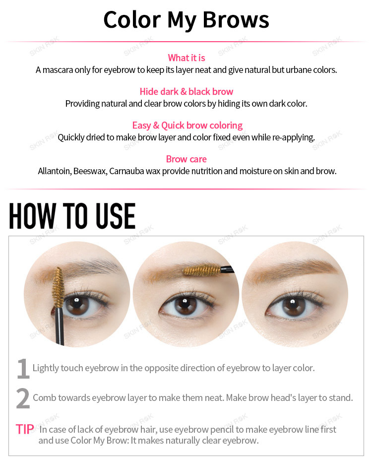 [Hàng mới về] Mỹ phẩm chải lông mày ETUDE HOUSE Color My Brows 4.5g | WebRaoVat - webraovat.net.vn