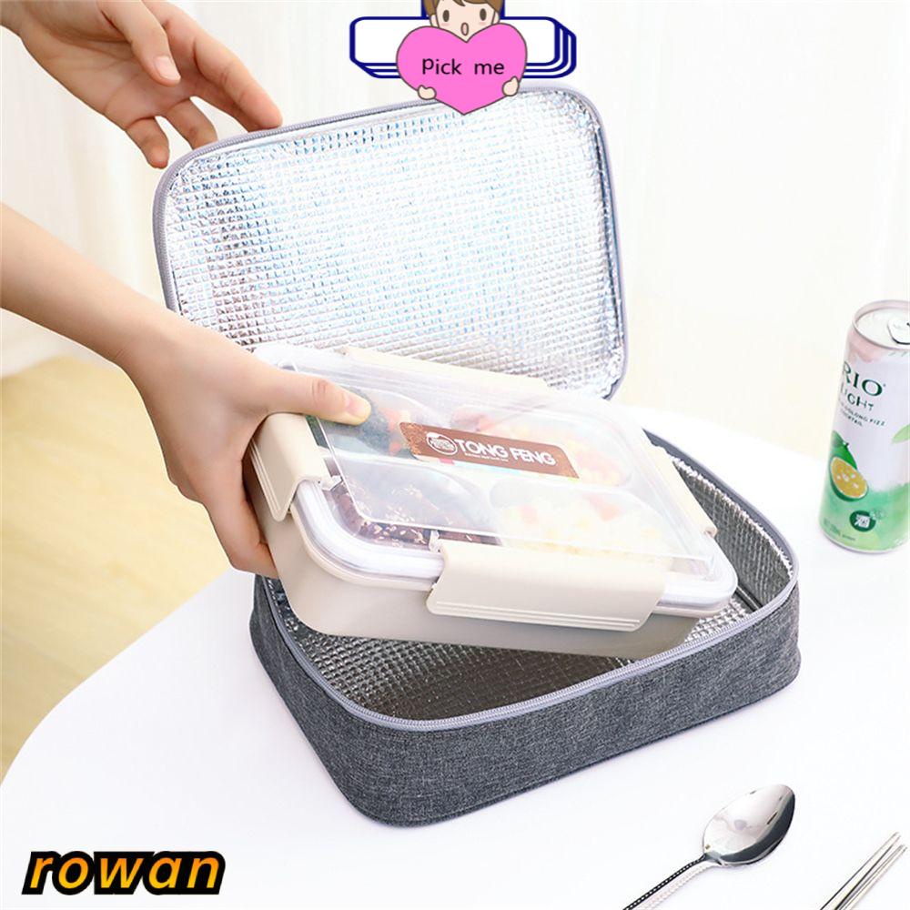 Túi giữ nhiệt đựng hộp cơm trưa hình chữ nhật sức chứa lớn chống nước