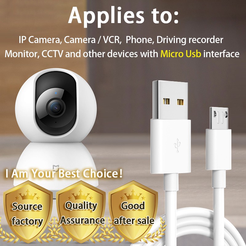 Dây Cáp Sạc Micro USB Dài 1M 2M 3M 5M 6M 7M 8M 10M Chuyên Dụng Cho Điện Thoại / Cctv / Ip Camera