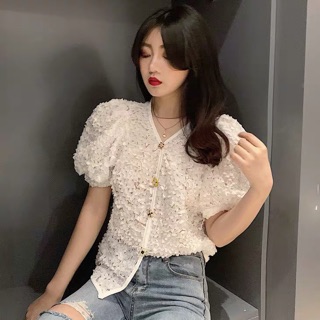 Áo kiểu tay phồng korea