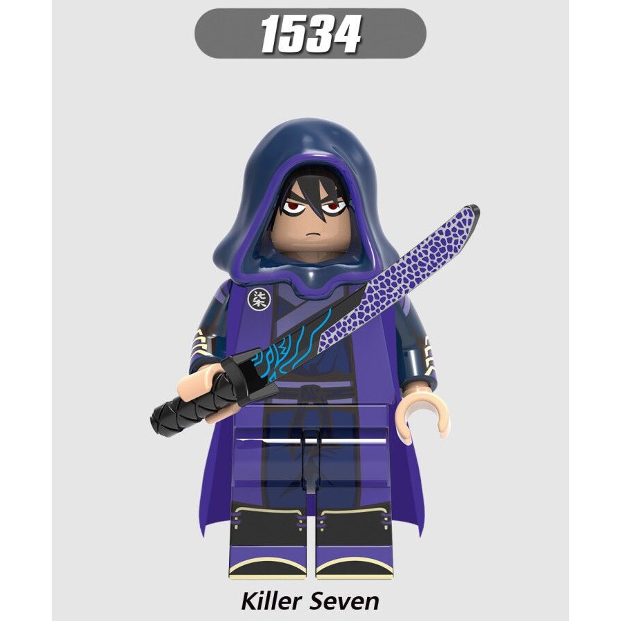 Minifigures Nhân Vật Sát Thủ Killer Assasin Có Áo Choàng Siêu Đẹp X1534