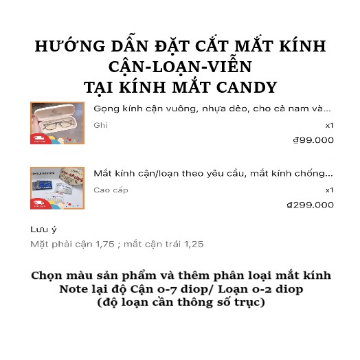 Gọng kính cận mắt mèo thời trang 1633 – Tiệm kính Candy