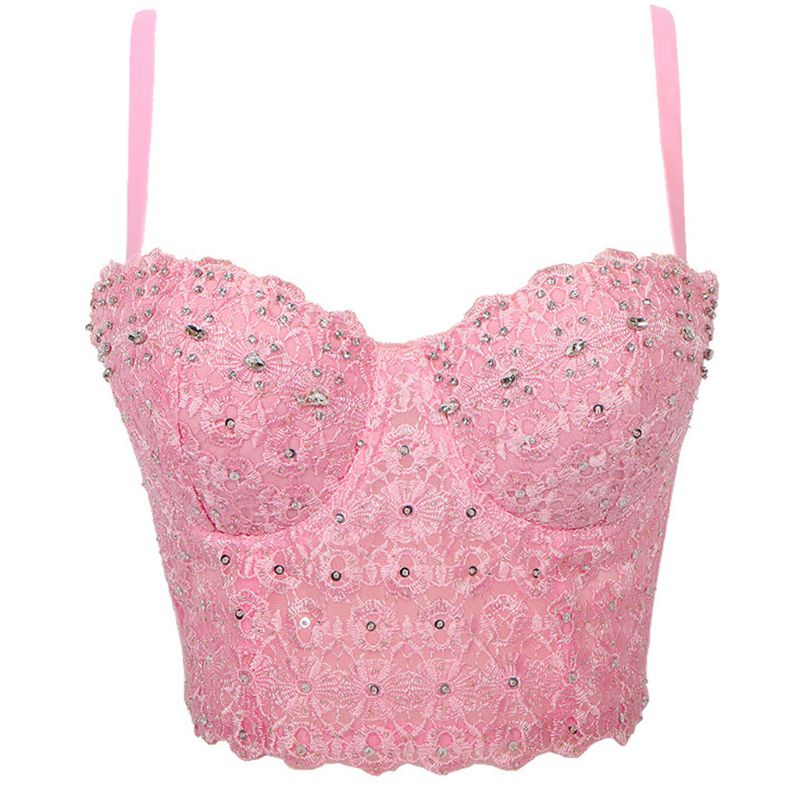 Áo Ống Thêu Ren Đính Đá Thời Trang Quyến Rũ | BigBuy360 - bigbuy360.vn