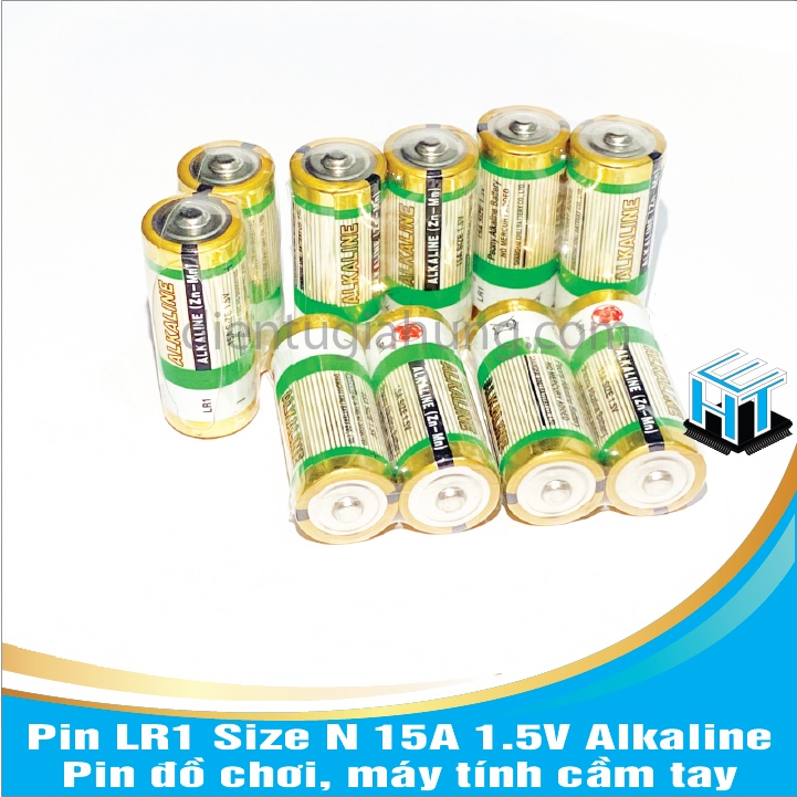 Vỉ 2 viên Pin LR1 Size N 15A 1.5V Alkaline dùng cho  đồ chơi, máy tính cầm tay