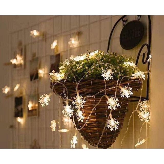 ĐÈN NHÁY TRANG TRÍ HÌNH HOA TUYẾT 10M