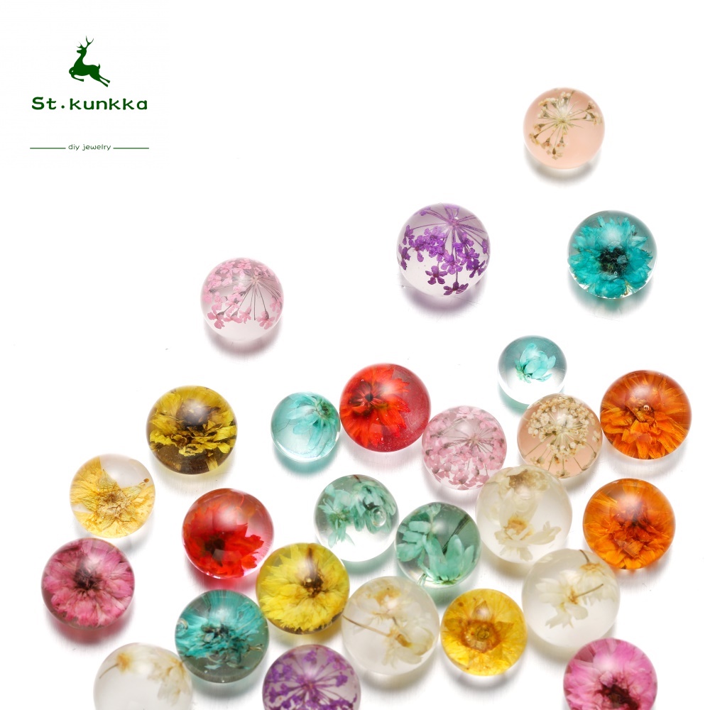 Set 10 mặt dây ST.KUNKKA bằng nhựa resin trong suốt làm đồ trang sức thủ công