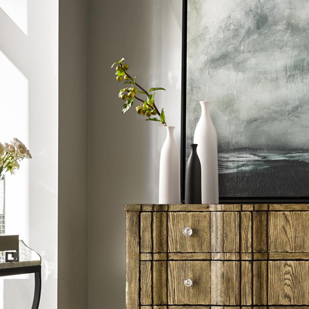 Bình Hoa Gốm Đứng Để Bàn Trang Trí Phong Cách Bắc Âu