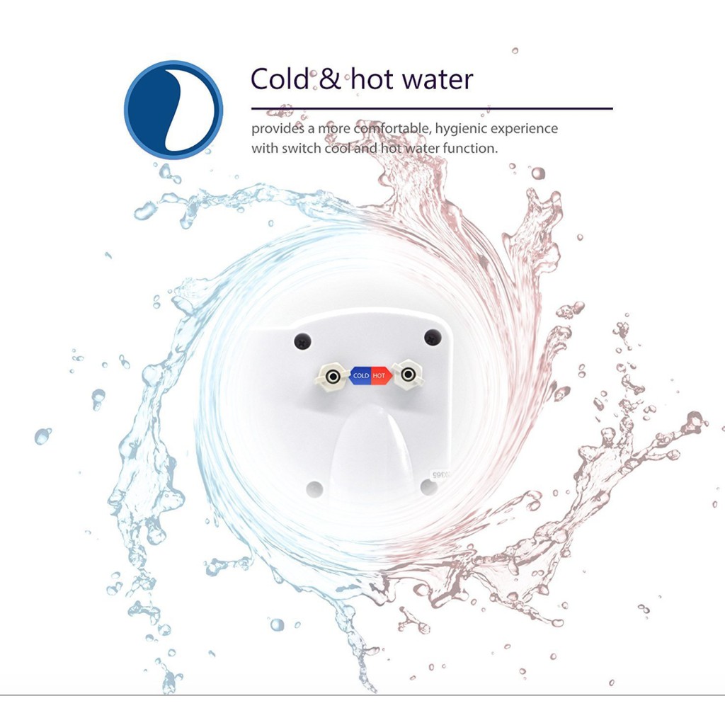 Thiết bị vòi xịt rửa vệ sinh thông minh 2 chế độ nóng và lạnh - HanruiOffical