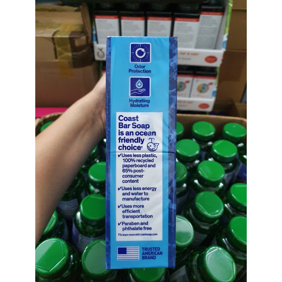 Xà bông Coast lốc 8 cục 113g của Mỹ