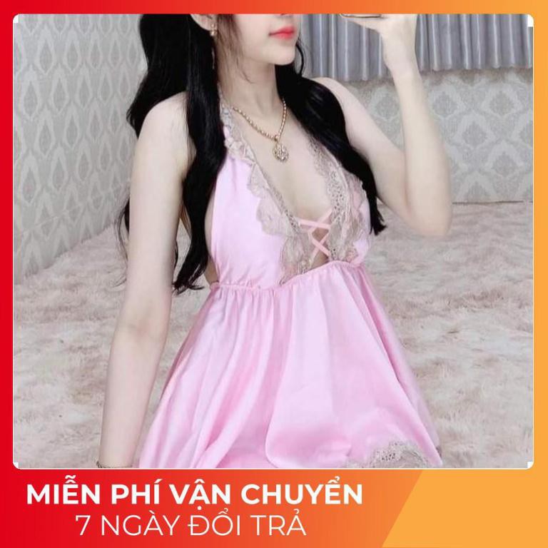 Váy Ngủ Nữ, Đầm Ngủ Sexy Quảng Châu Vải Satin <60kg Xịn Sò | BigBuy360 - bigbuy360.vn