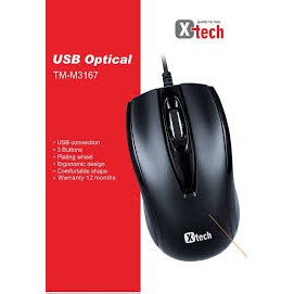 [Mã ELFLASH3 hoàn 10K xu đơn 20K] Chuột Có Dây X -TECH TM - M3167 USB - hàng chính hãng