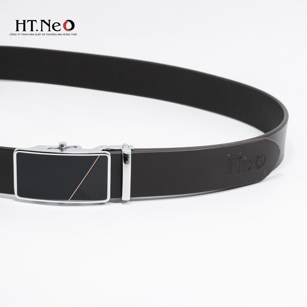 Dây lưng nam HT.NEO da trâu nguyên miếng, mặt khóa cực sang trọng, chống xước, chống hoen gỉ DL-01