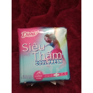 Băng Vệ Sinh Diana Siêu Thấm Cool Fresh Siêu Mỏng Cánh (8 miếng)