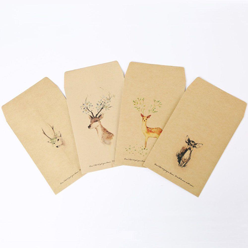 Set 10 Túi Đựng Quà In Họa Tiết LAKAMIER Dễ Thương