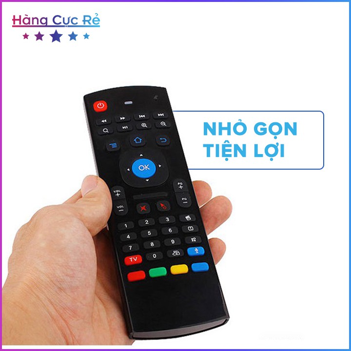 Remote chuột bay điều khiển cảm biến trên không, có bàn phím Qwerty  - Bảo hành 1 đổi 1 - Shop Hàng Cực Rẻ