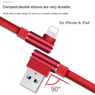 Premium 90 Degree Charging Cables Type-C Micro USB iPhone 3.0A Fast Charge Cables for iPhone OPPO all Mobile Phone