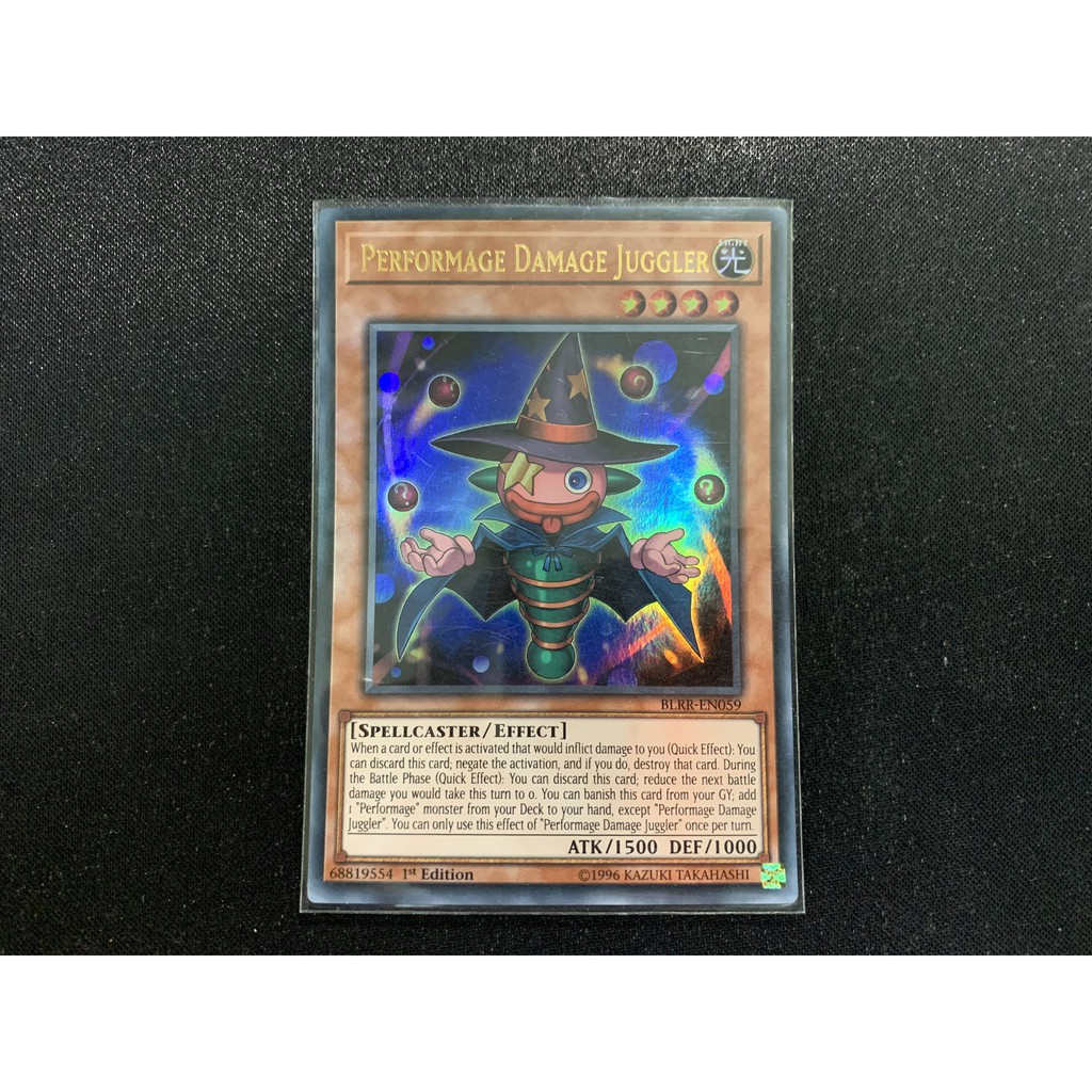 Thẻ Bài Yugioh Chính Hãng Performage Damage Juggler - BLRR-EN059